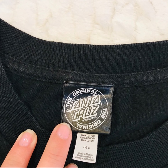 [Santa Cruz Slateboards] Rainbow Black Tee - Picture 4 of 8